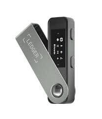 Ledger Nano S, a sleek and compact hardware wallet for securely storing Dogecoin