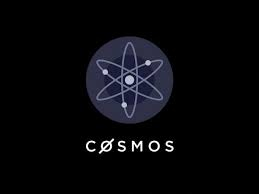 Cosmos (ATOM) – A blockchain network focused on interoperability and scalability in the cryptocurrency space. Cosmos (ATOM) cryptocurrency logo with a futuristic digital background, representing its blockchain ecosystem and interoperability features.