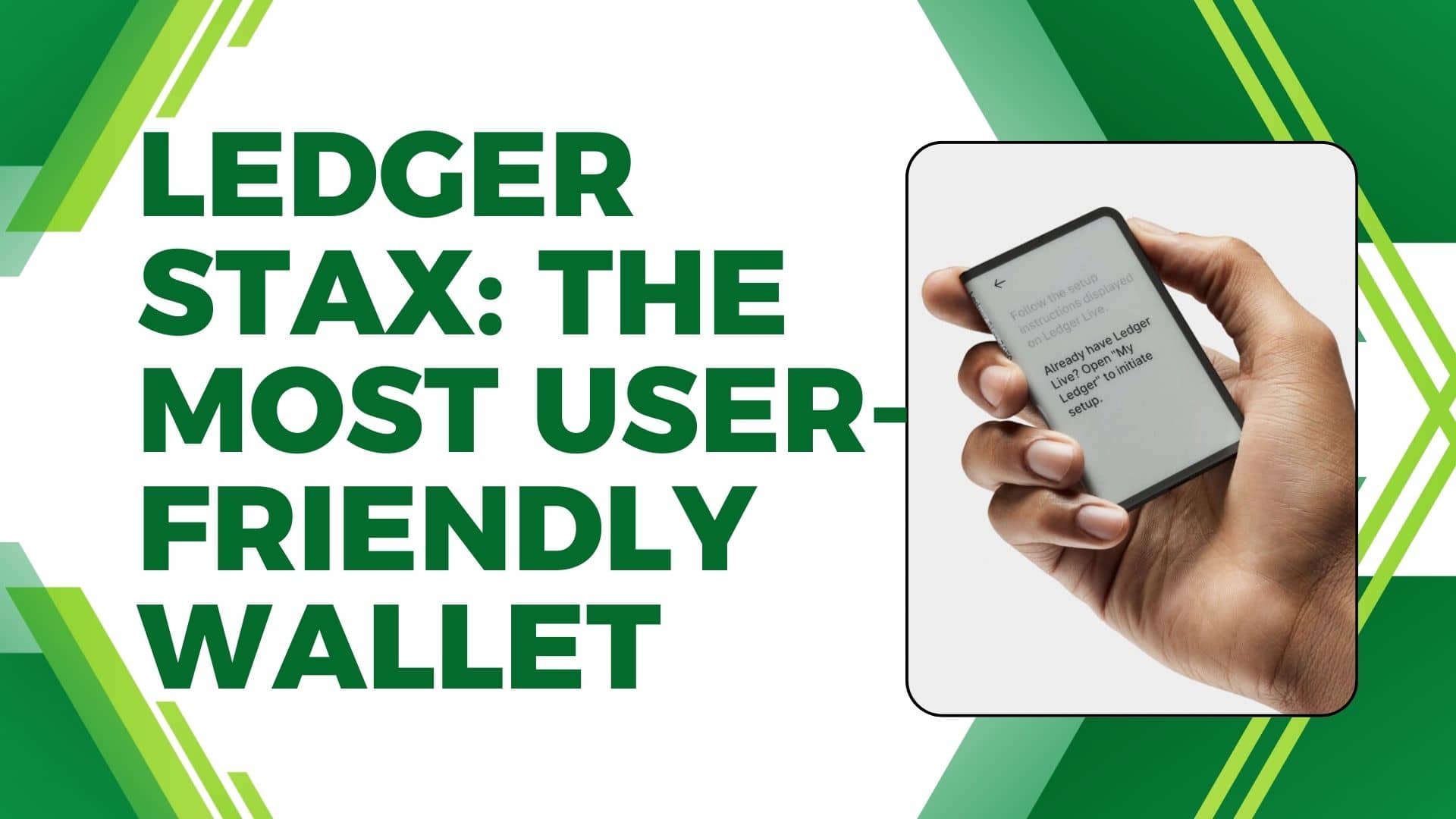 Ledger Stax - The user-friendly hardware wallet for secure cryptocurrency storage