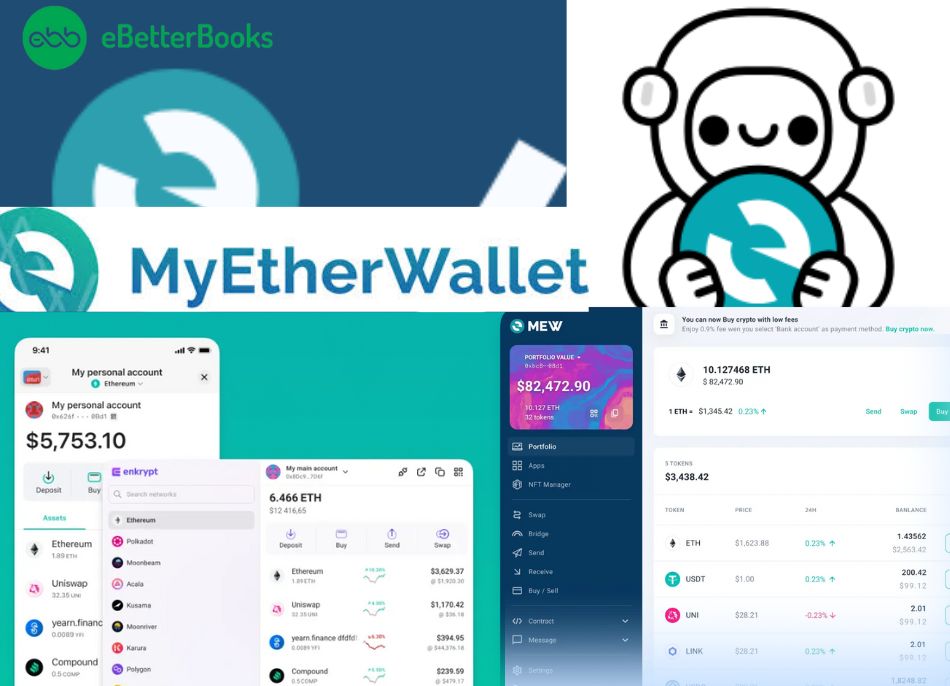 MyEtherWallet – Secure Web Wallet for Managing Ethereum and ERC-20 Tokens. MyEtherWallet (MEW), a user-friendly and secure online wallet that allows users to store, manage, and interact with Ethereum and ERC-20 tokens directly from their browser.